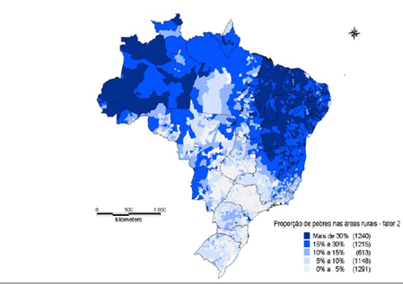 Mapa da miséria no Brasil